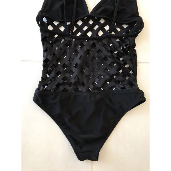Current Mood Swim Tank Swimsuit One Piece Laser Cut Swimwear - Picture 9 of 9
